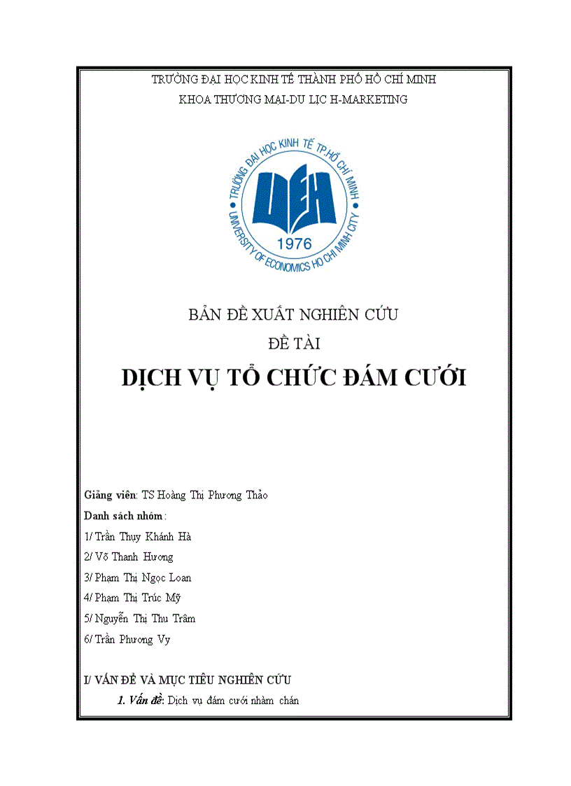 Dịch vụ tổ chức đám cưới