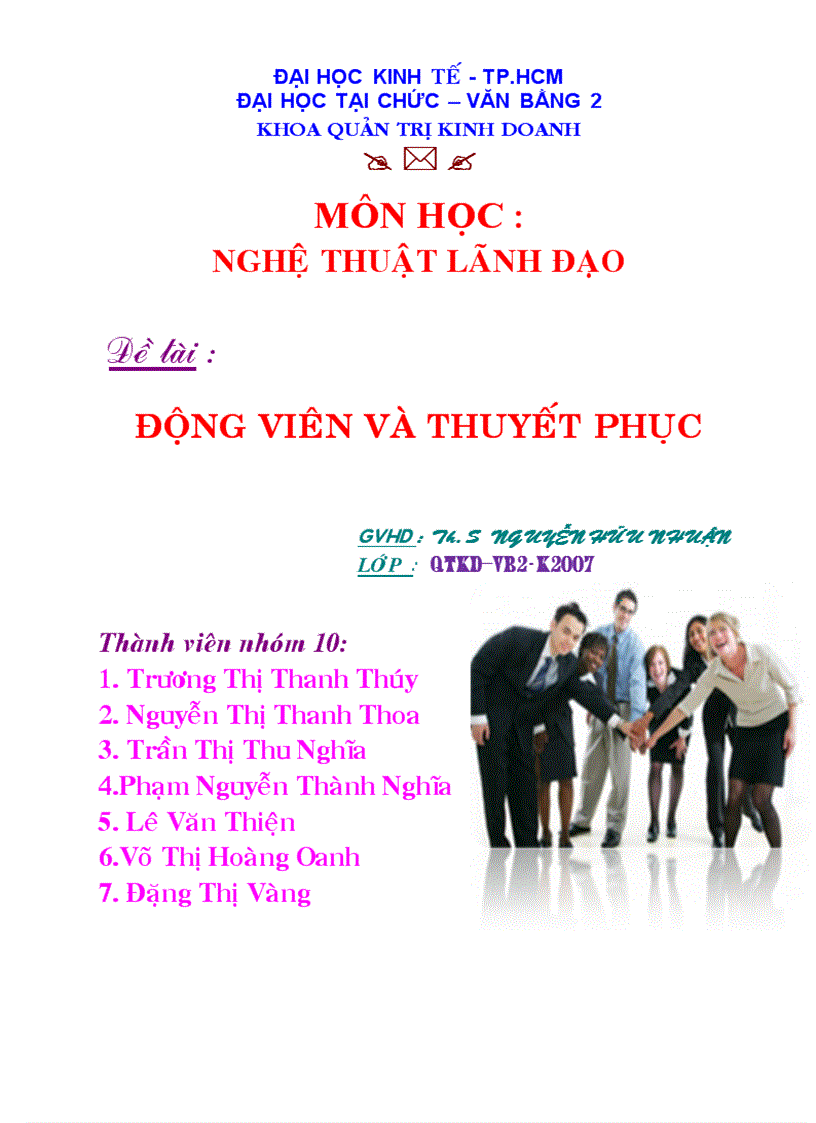 Động viên và thuyết phục