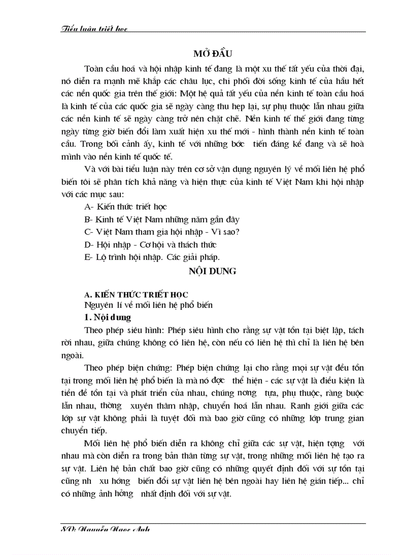 Việt Nam tham gia hội nhập