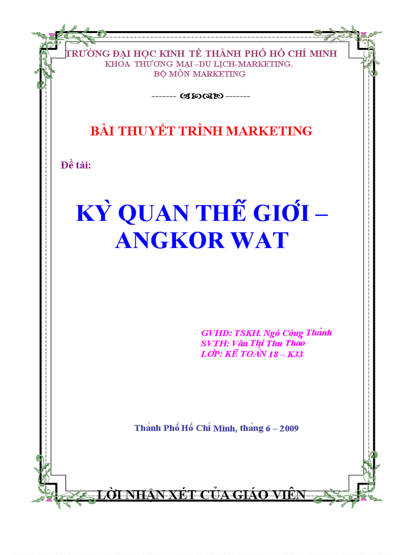 Kỳ quan thế giới ANGKOR WAT