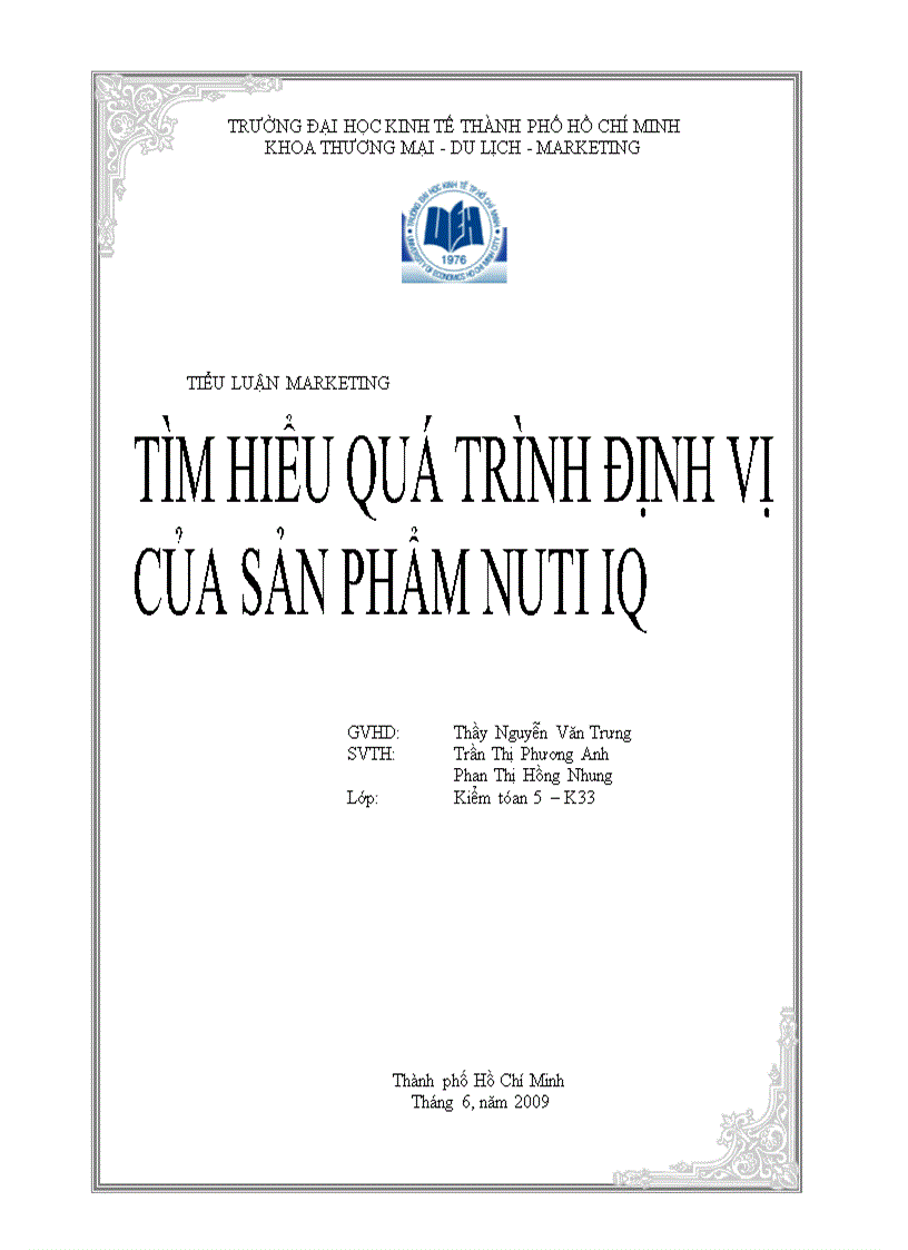 Tìm hiểu quá trình định vị của sản phẩm Nuti IQ