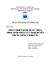 Phát triển kinh tế tư nhân theo tinh thần của nghị quyết trung ương v khoá IX