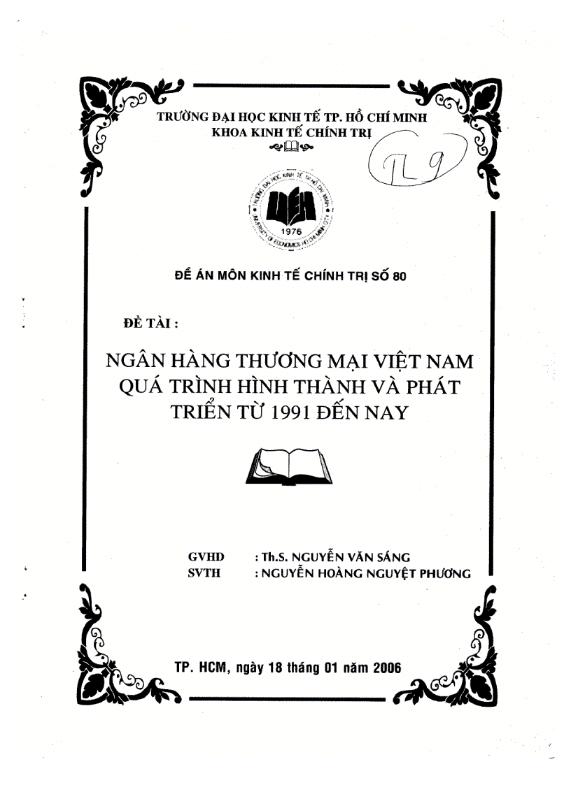 Ngân hàng thương mại VN quá trình hình thành và phát triển từ 1991 nay