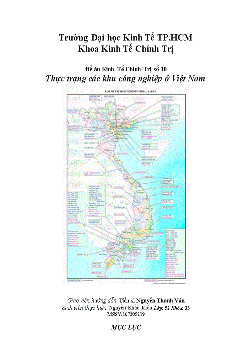 Thực trạng các khu công nghiệp ở Việt Nam