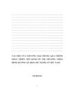 Vai trị của thương mại trong quá trình phát triển nền kinh tế thị trường theo định hướng xã hội chủ nghĩa ở việt nam