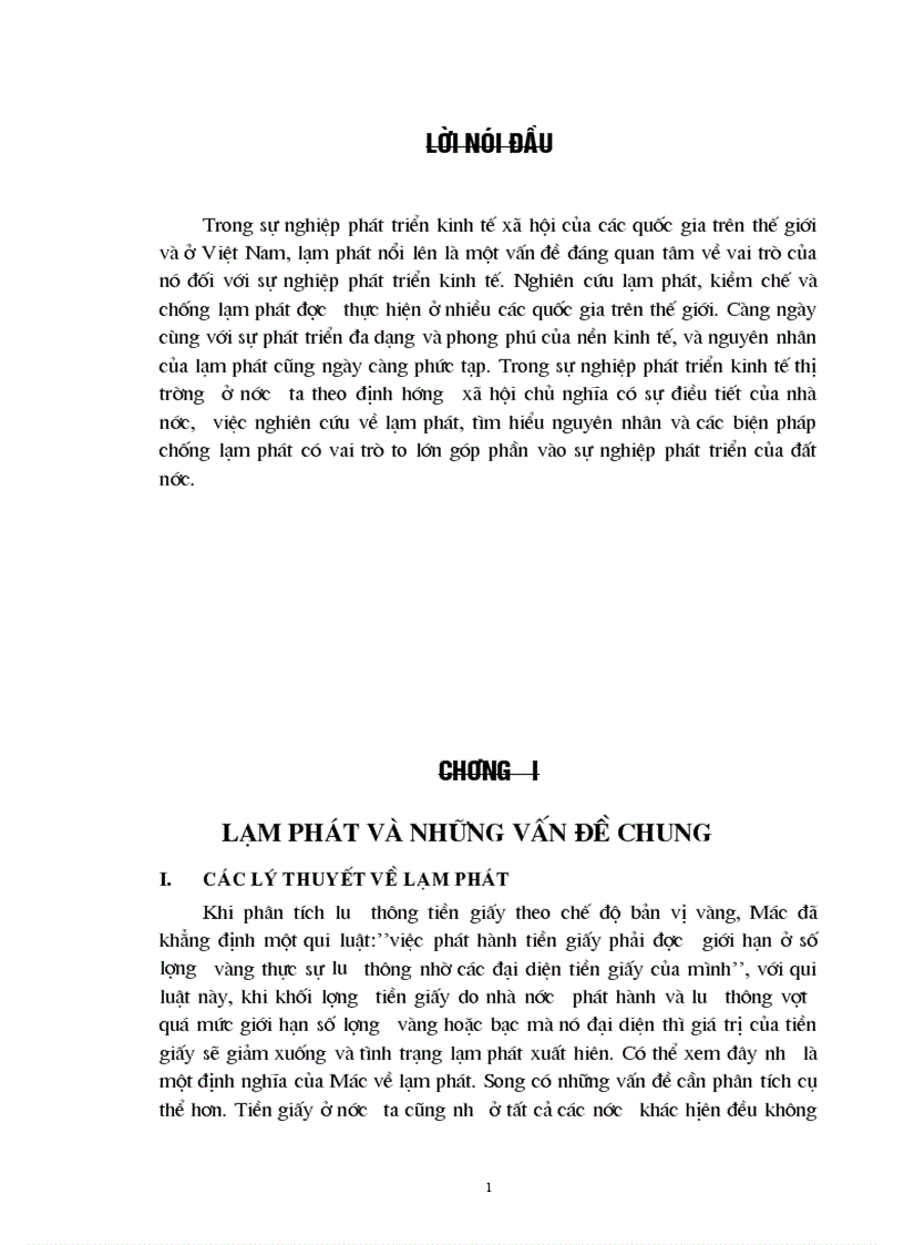 Các phương pháp chủ yếu chống lạm phát ở Việt Nam