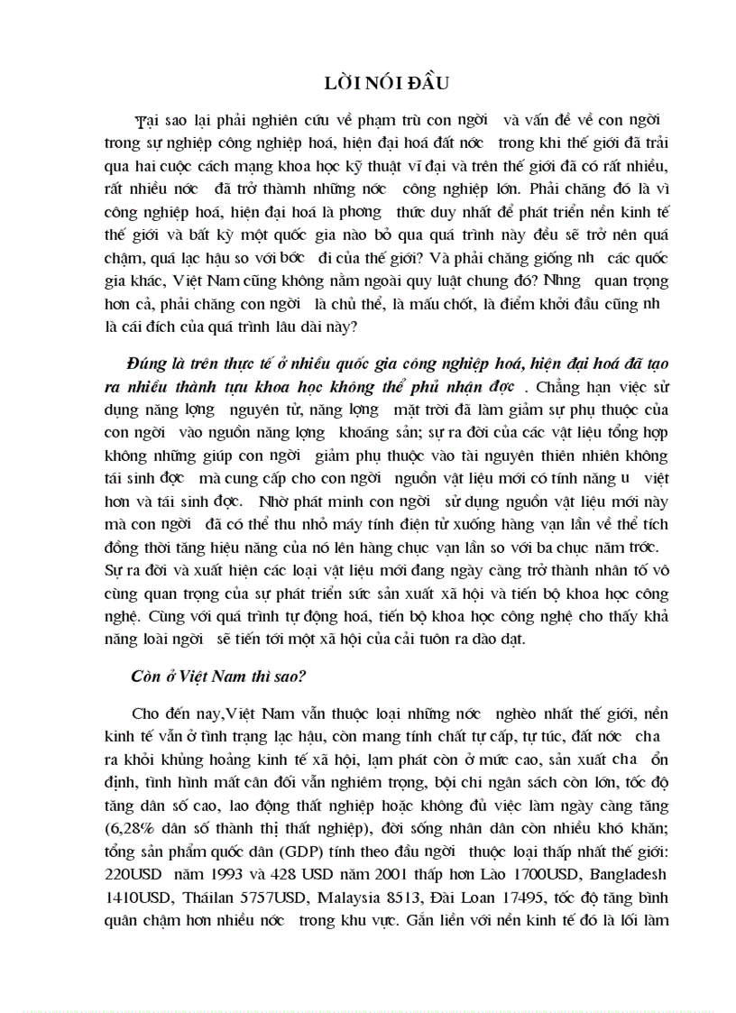 Con người việt nam trong sự nghiệp công nghiệp hoá hiện đại hoá đất nước 1