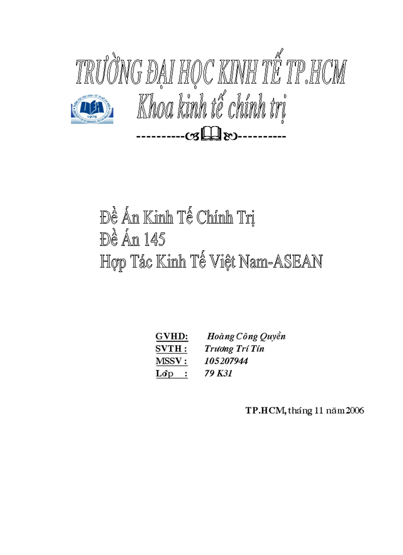Hợp tác kinh tế VN ASEAN