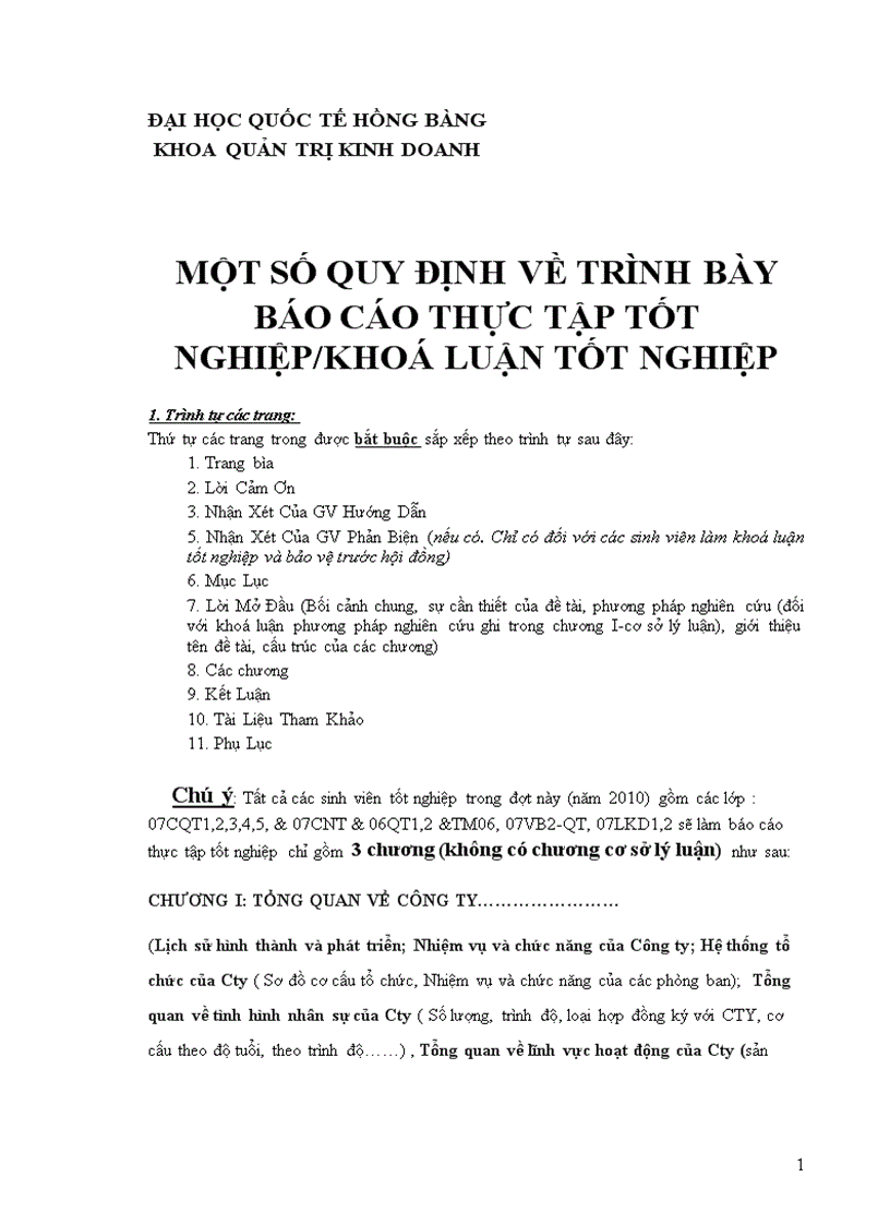 Hướng dẫn làm báo cáo tốt nghiệp