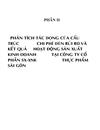 Phân tích tác động của cấu trúc chi phí đến rủi ro và kết quả hoạt động sản xuất kinh doanh tại công ty cổ phần sx xnk thực phẩm sài gòn