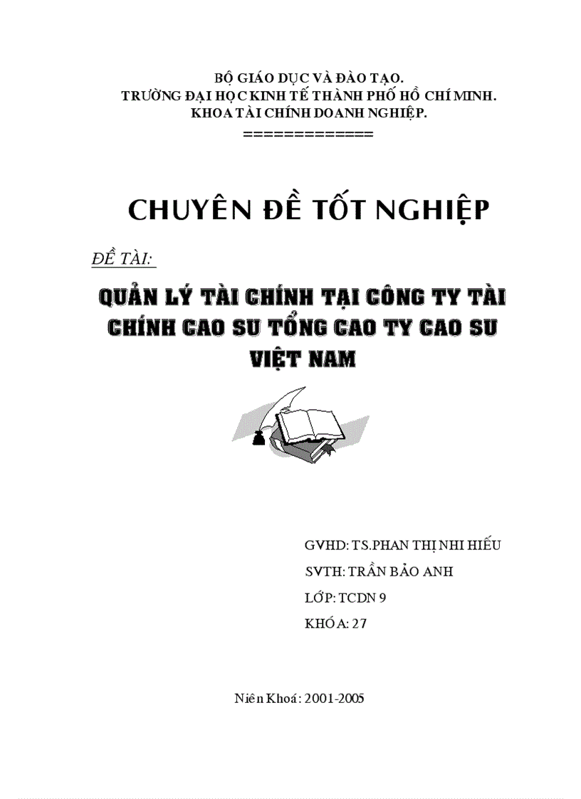 Quản lý tài chính tại công ty tài chính cao su tổng cao ty cao su việt nam 1