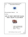 Đầu tư trực tiếp nước ngoài thực trạng và giải pháp