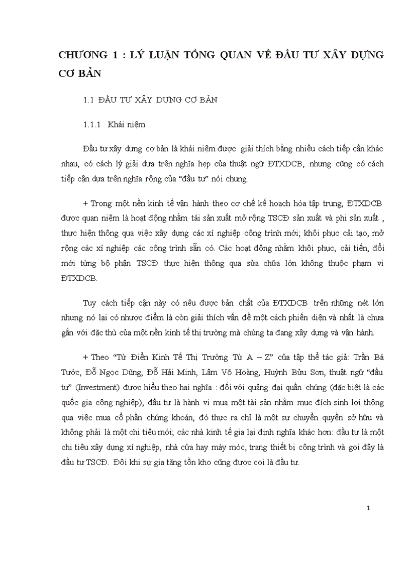 Tổng quan về đầu tư xây dựng cơ bản