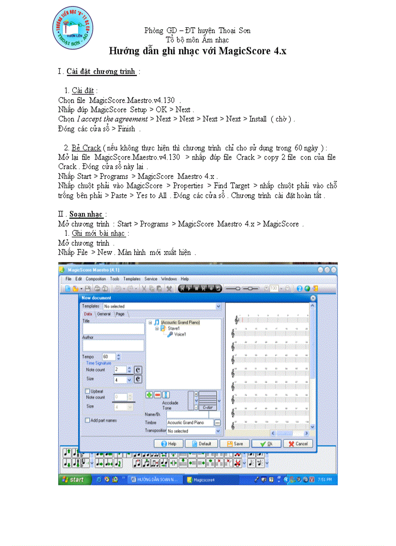 Hướng dẫn soạn nhạc với Magic Score 4