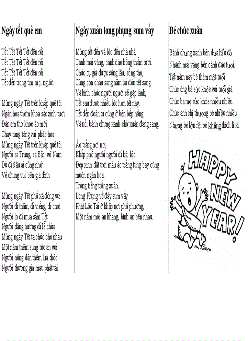Bài hát chúc Tết 12B5 Thống Nhất B 1