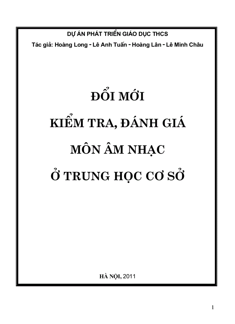 Đổi mới đánh giá T nghiệm KQ môn Nhạc THCS