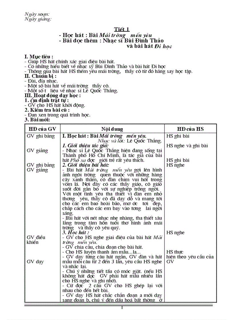 Giao an 3 cot theo chuan 2011