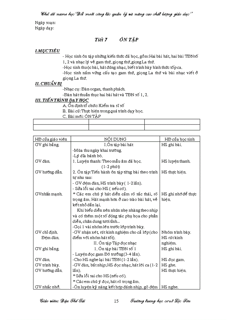 Giáo ấnm6 nhạc 8