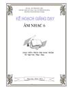 Kế hoạch giảng dạy nhac 6 trâm