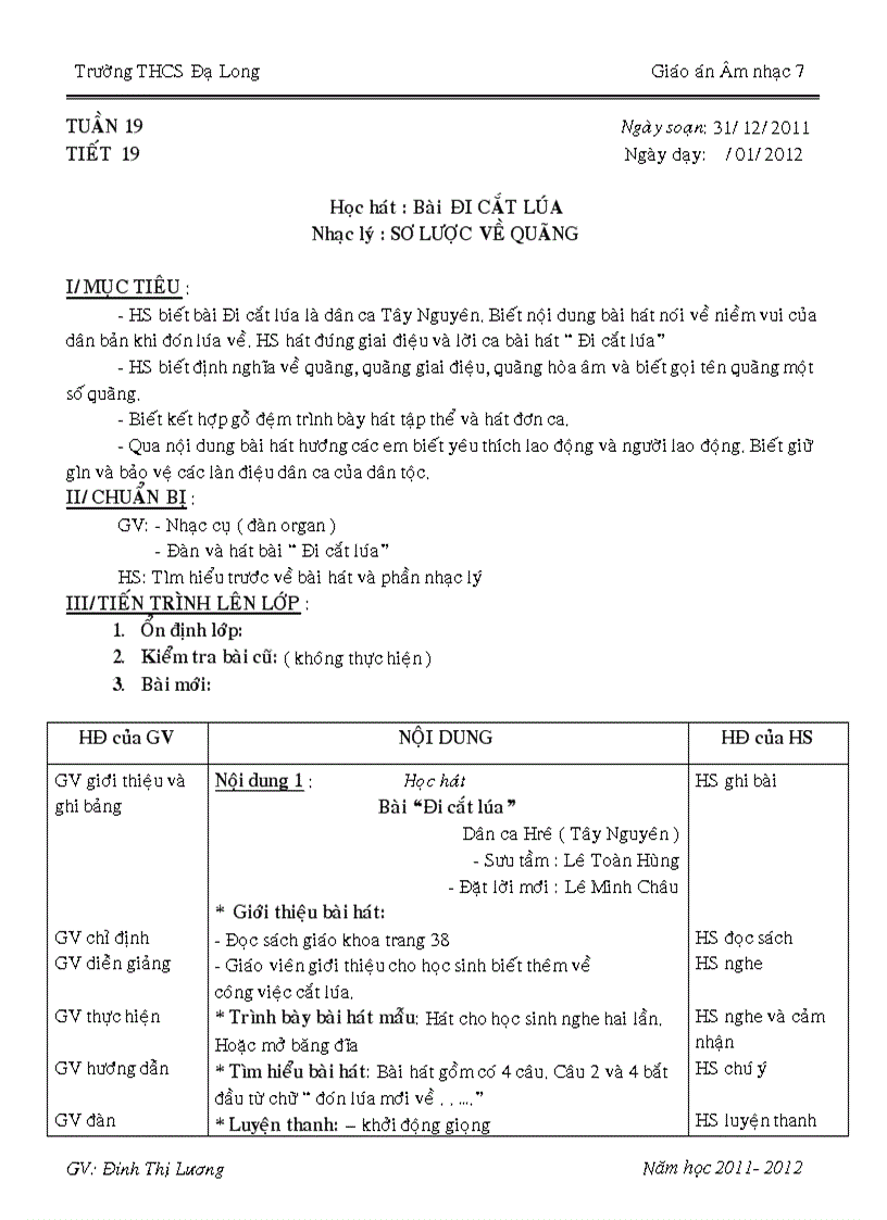 Âm nhạc 7 tiết 19 1