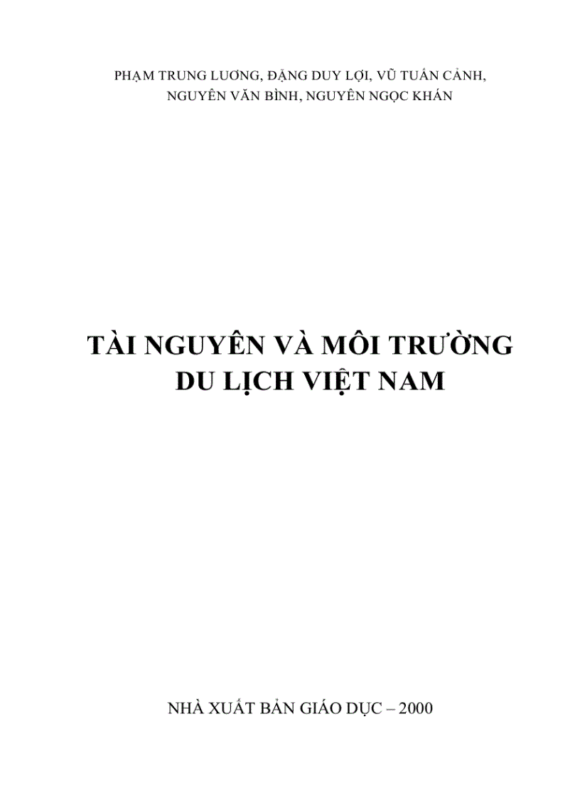 Tài nguyên và môi trường du lịch Việt Nam