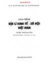 Địa lý kinh tế xã hội Phần đại cương