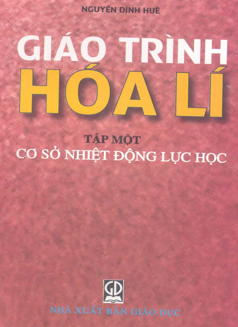 Hóa lý tập 1