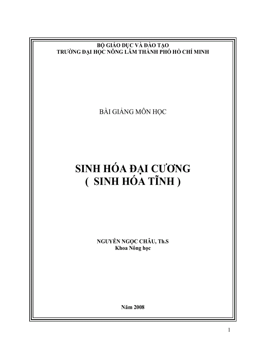 Hoa sinh dai cuong