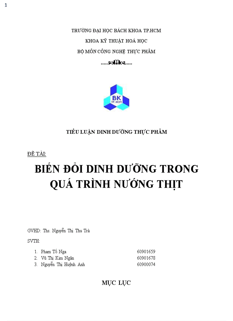 Bien doi dd trong qua trinh nuong thit