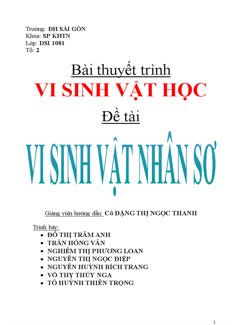 Vi sinh vat cổ