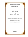 Giáo trình Sinh thái học