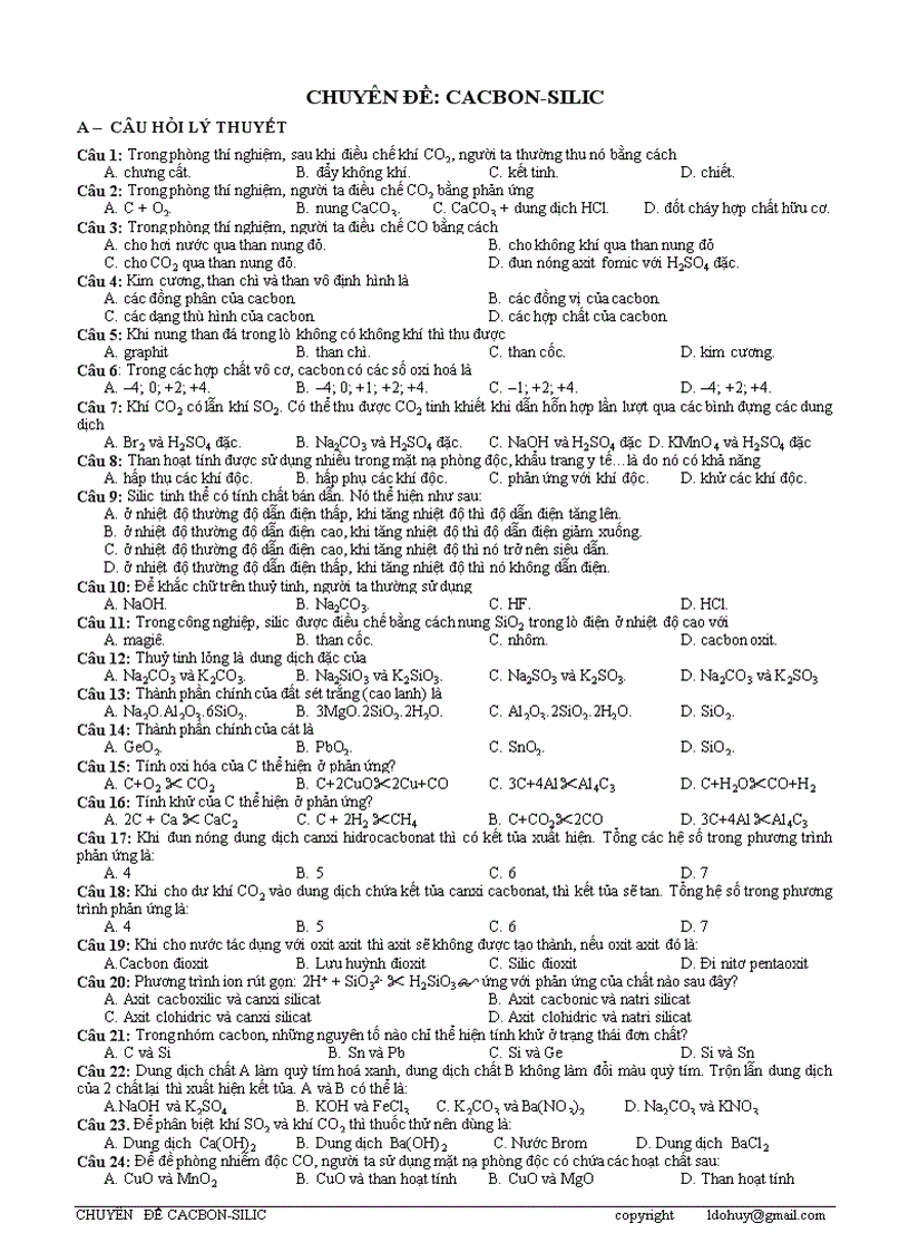 Tai lieu chuong cacbon silic cau hoi thuc te