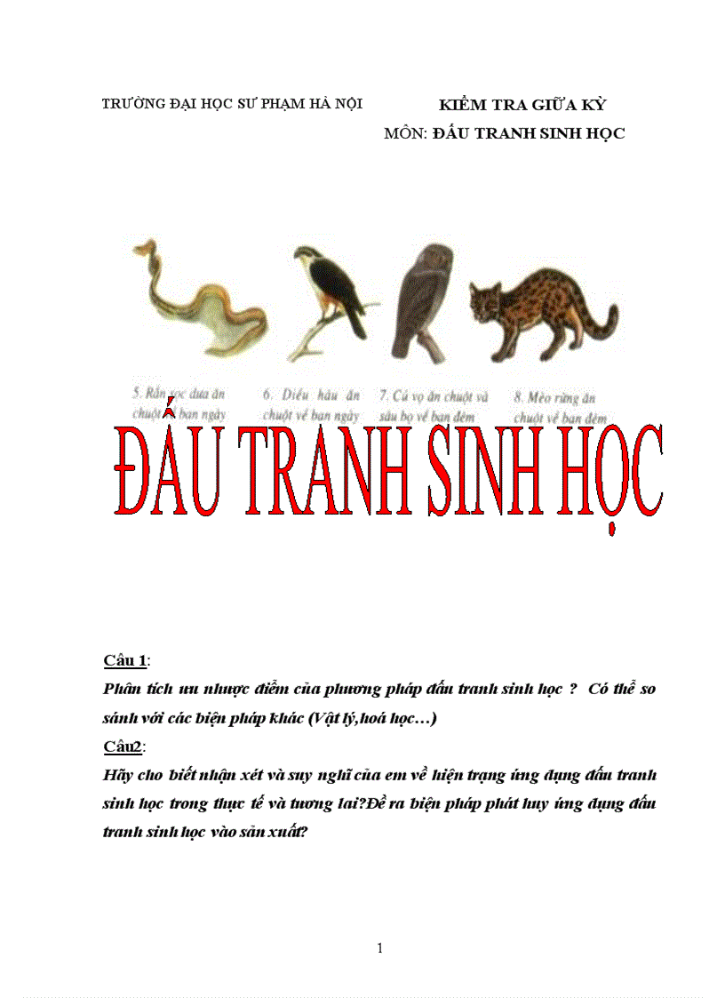 Đấu tranh sinh học