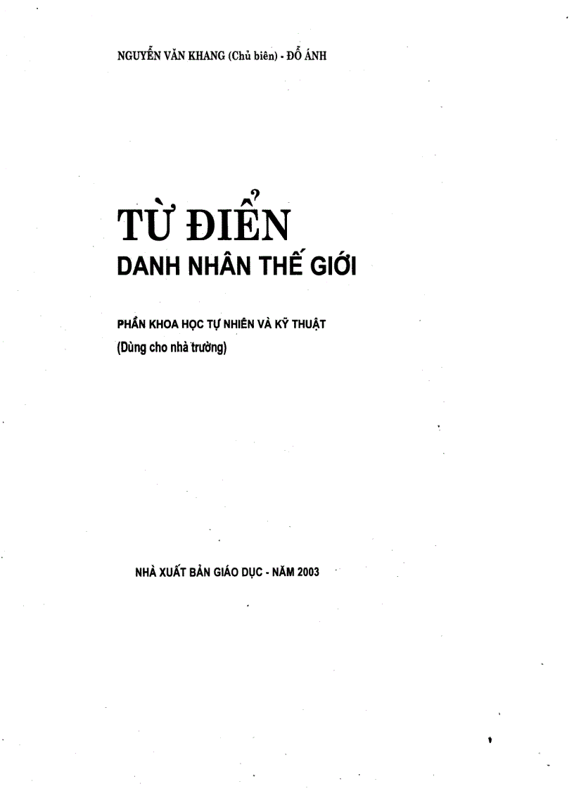 Từ điển danh nhân thế giới Phần 2