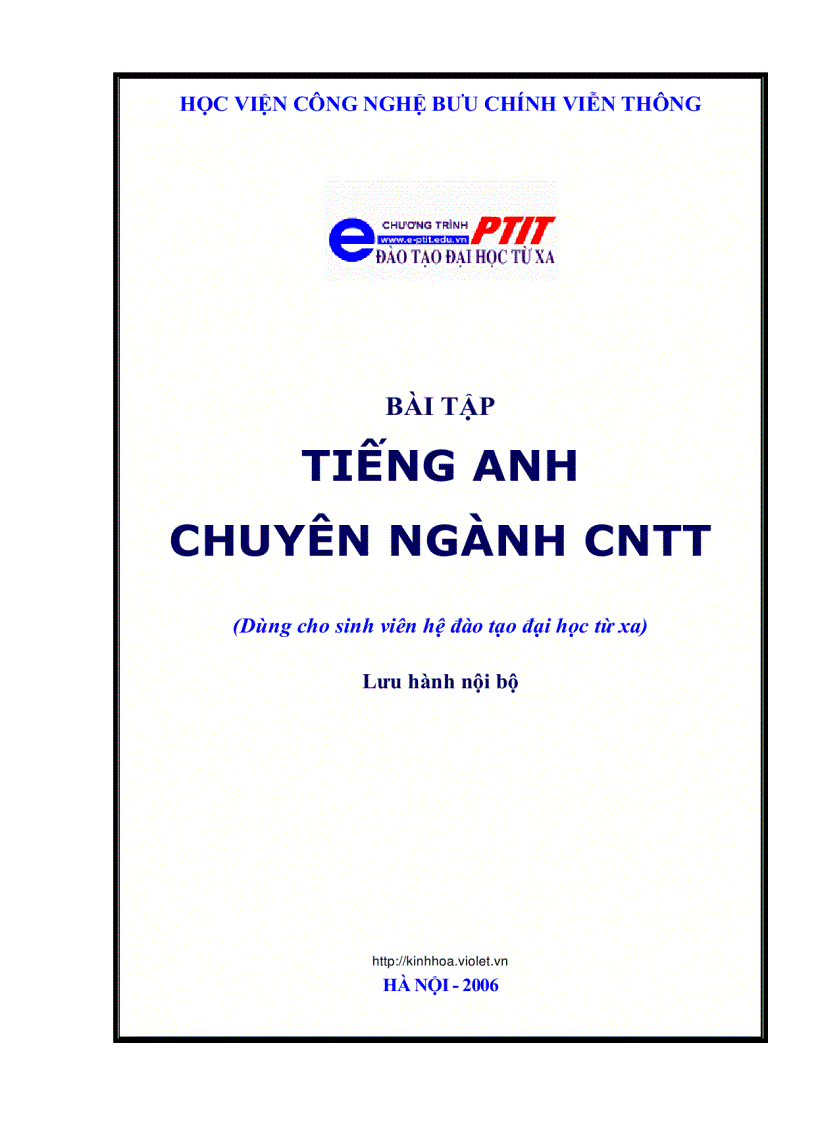 Tiếng Anh chuyên ngành CNTT Bài tập