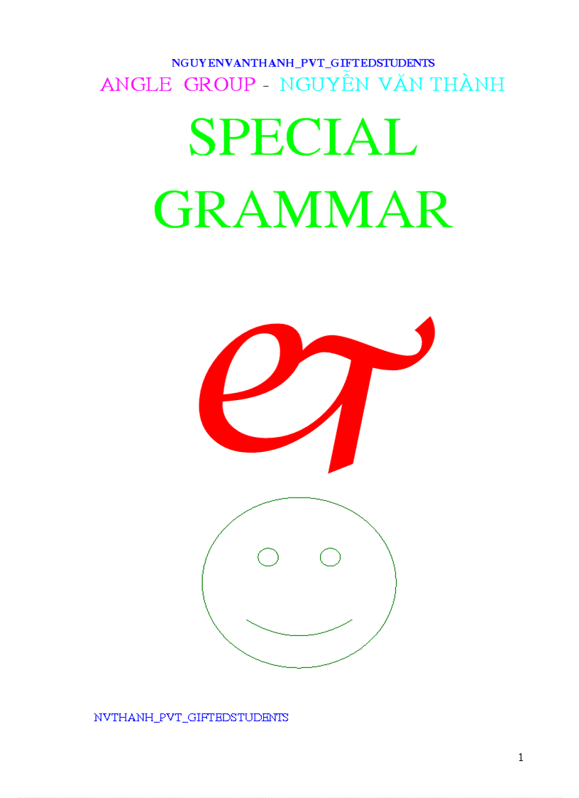 Special grammer