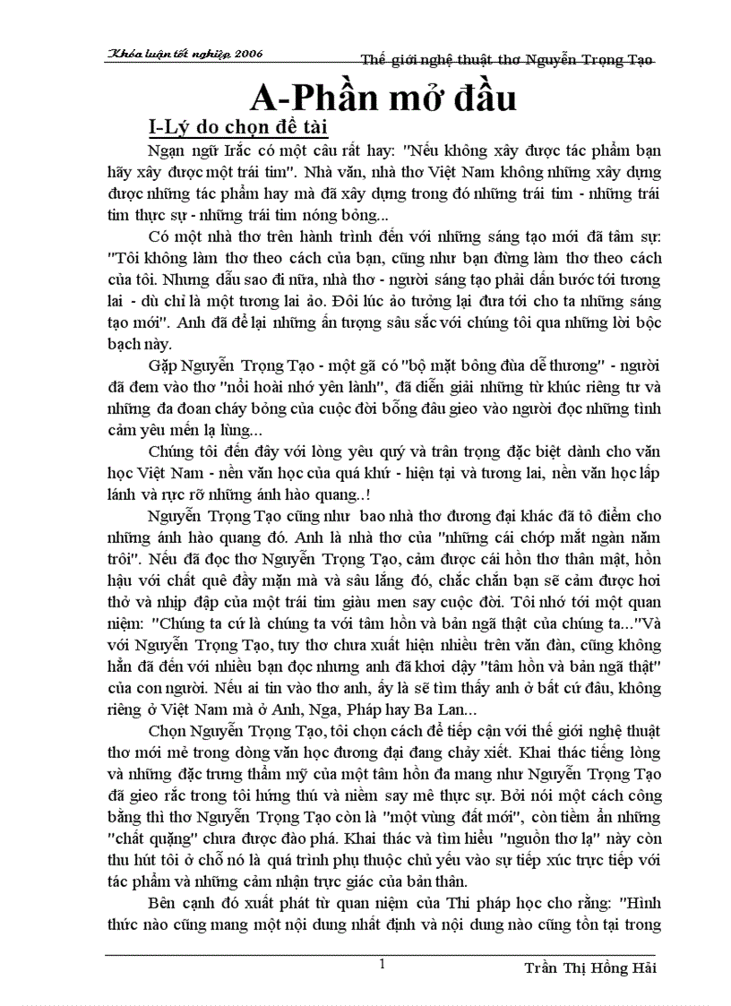 Mot so Luan van DH va thac si