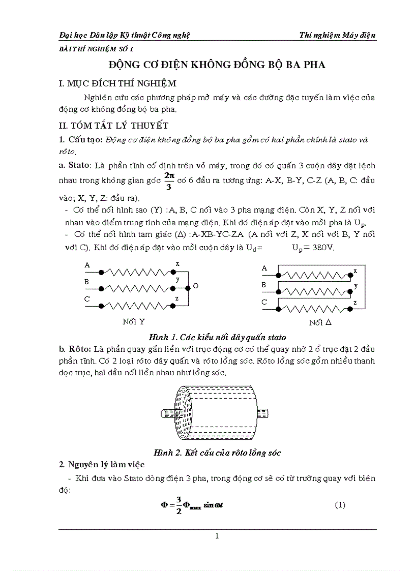 Thi Nghiệm Máy Điện