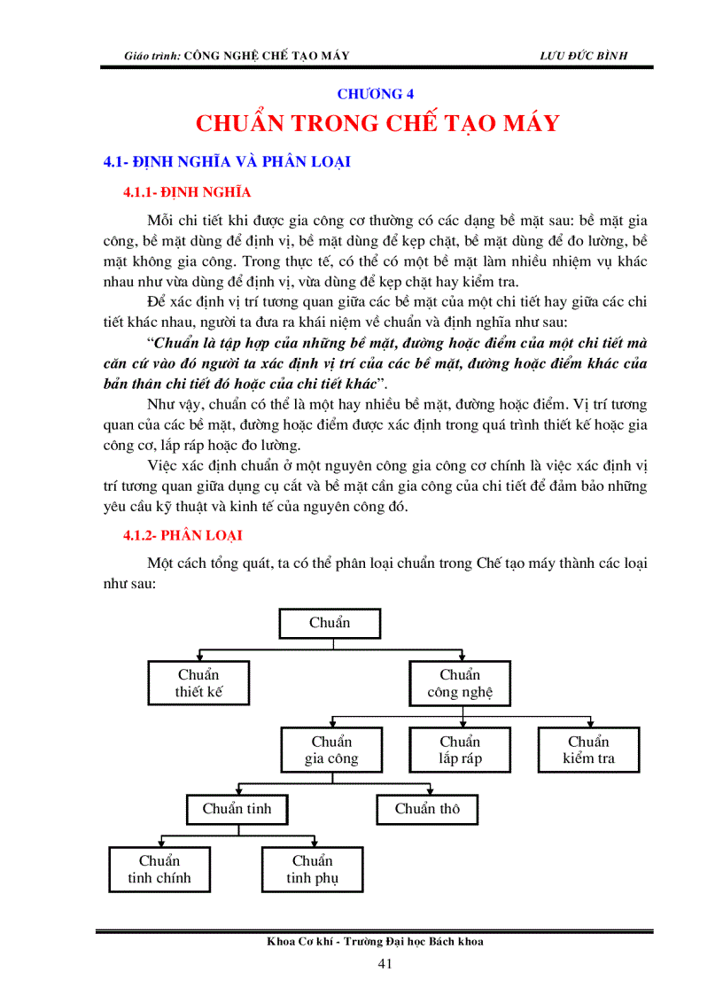 Công nghệ chế tạo máy Chương 4