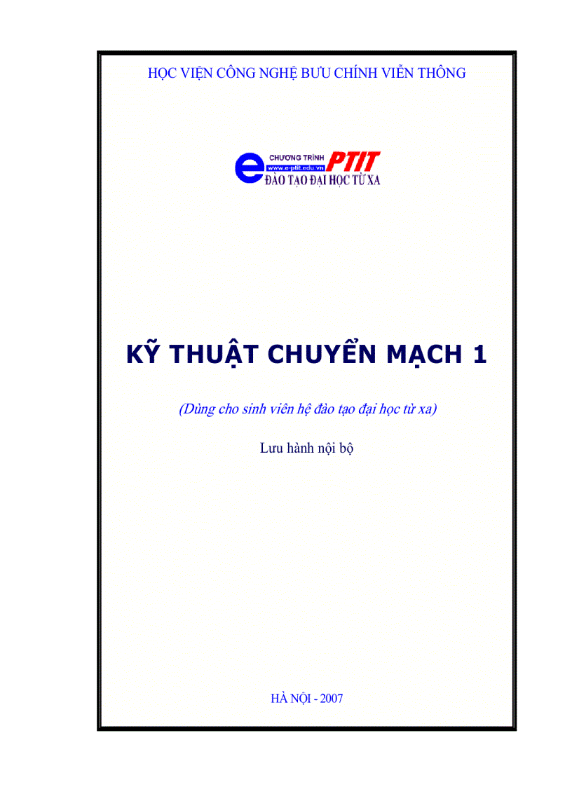 Kỹ thuật chuyển mạch 1