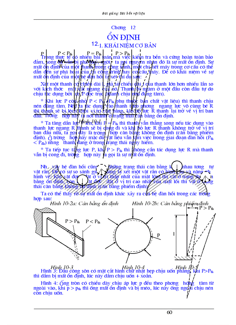 Sức bền vật liệu Chương 12