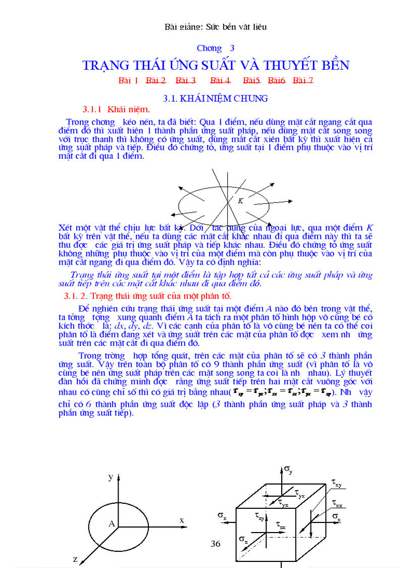 Sức bền vật liệu Chương 3