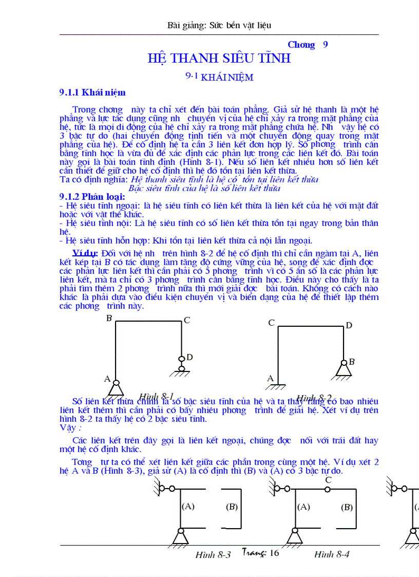 Sức bền vật liệu Chương 9