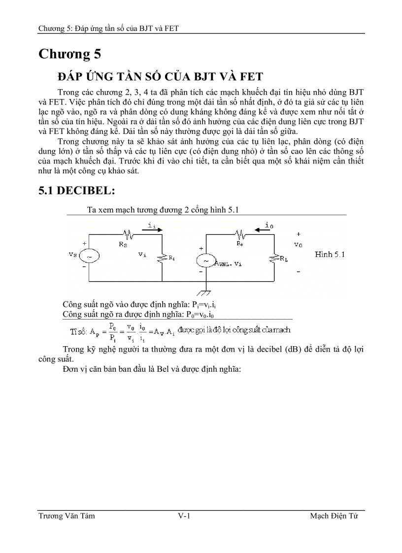 Giáo trình mạch BJT và FET1