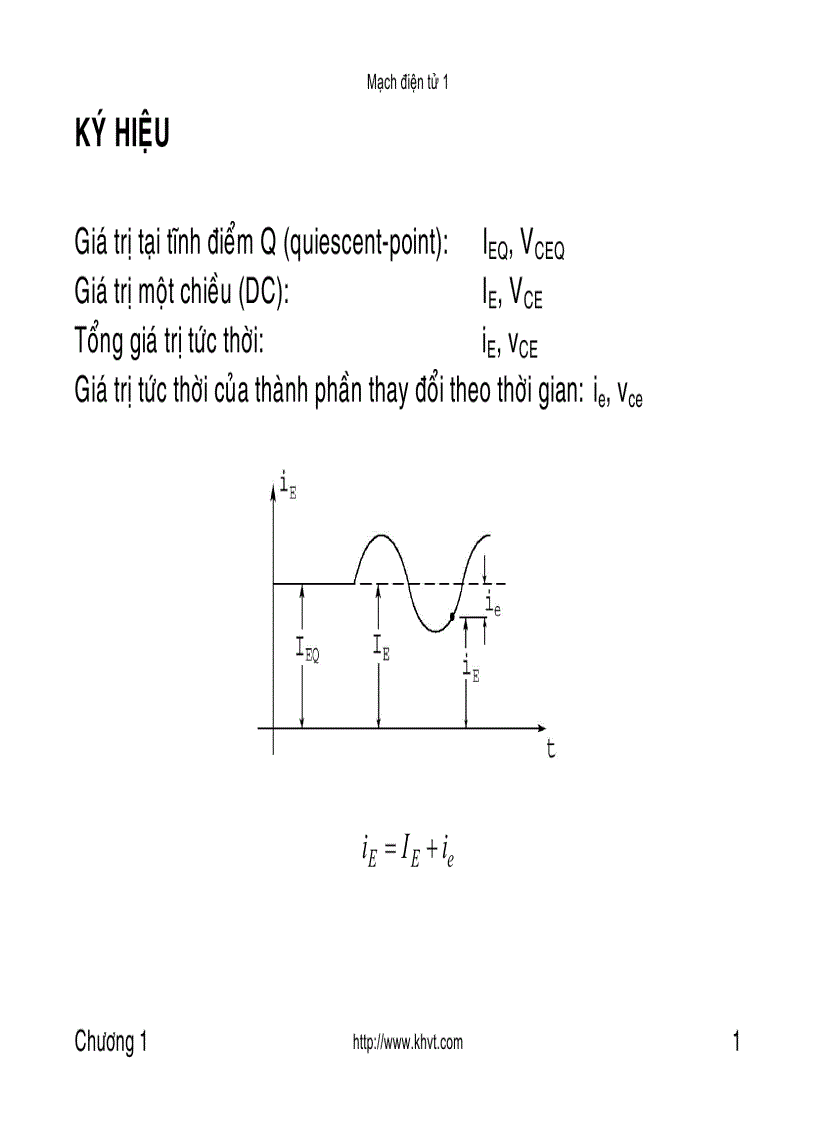 Mạch Điện Tử P1