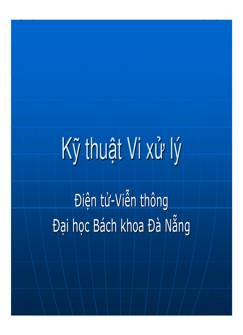 Bài giảng VXL 4