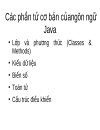 Bài giảng lập trình Java