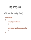 Bài giảng lập trình Java