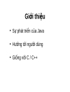 Bài giảng lập trình Java