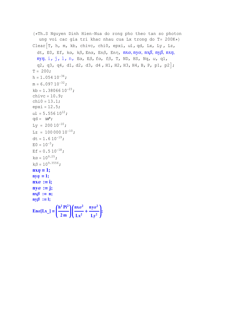 Nữa độ rộng phổ trong dây lượng tử quantum wire